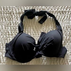 Tommy Bahama Black Halter Push-Up Bikini Top 34D